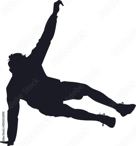 Parkour Extreme Sport Silhoeutte Illustration Element
