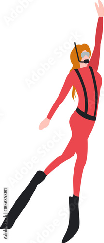 Diving And Snorkling Illustration Element