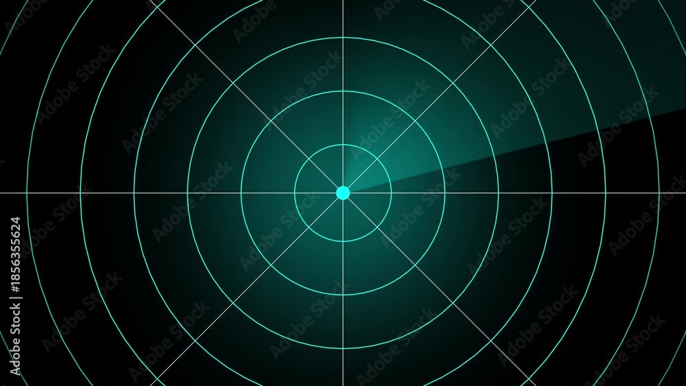 Radar .Digital realistic radar with targets on monitor in searching ...