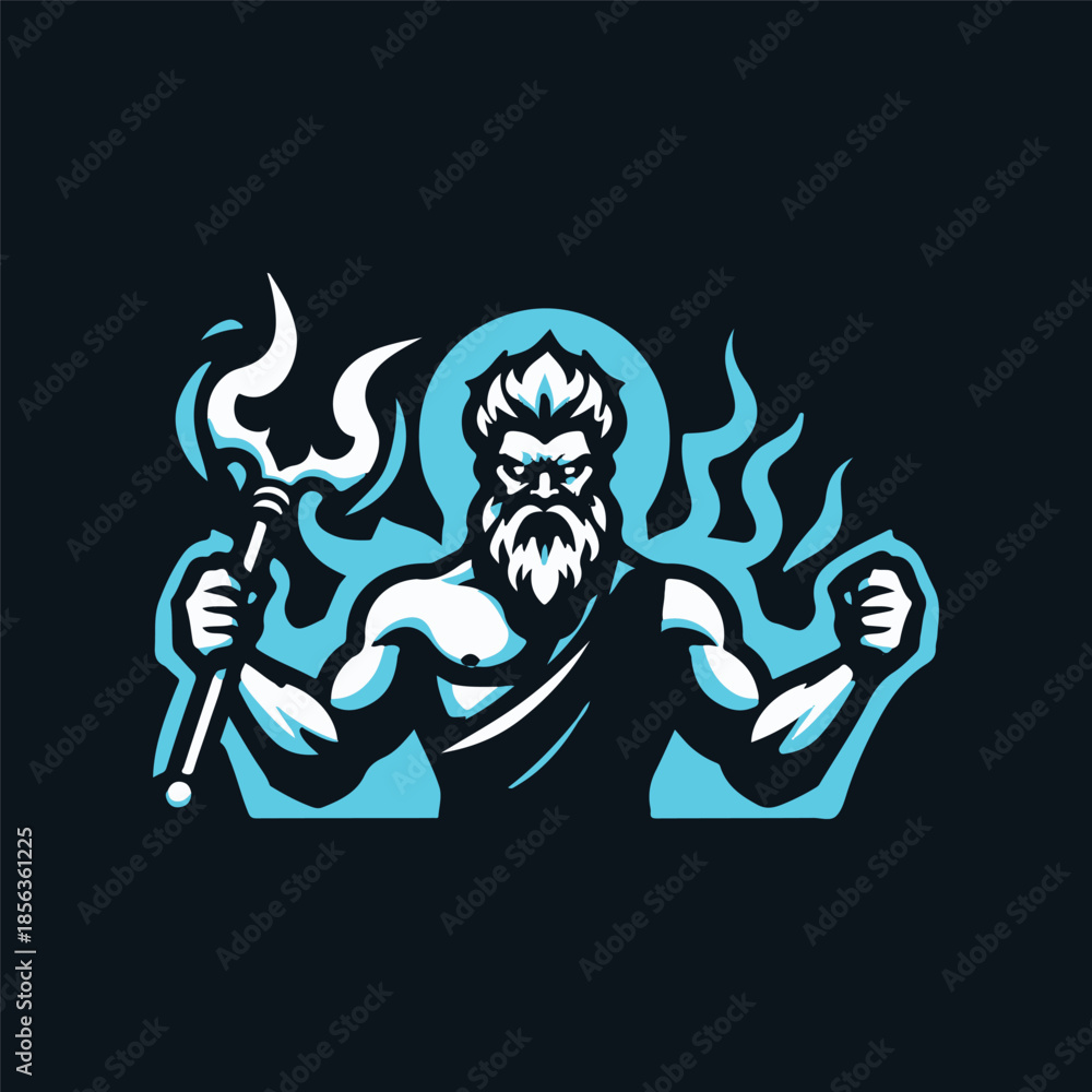 Fototapeta premium Rage of Zeus Logo