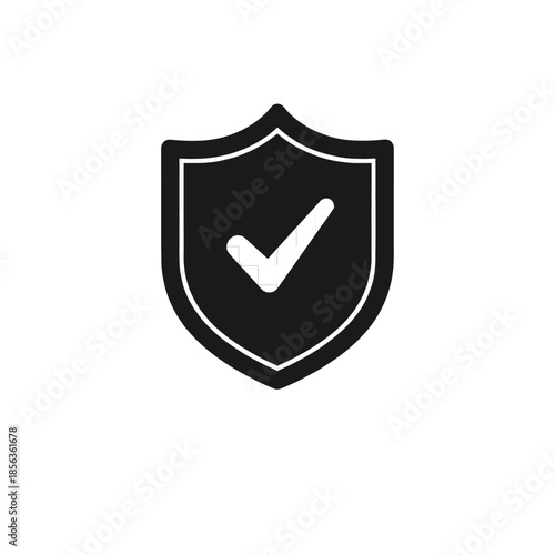 Shield with checkmark symbolizing security and approval