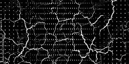 Perforated holes. Seamless metal grille. Wire fence isolated on black background. Circle pattern.