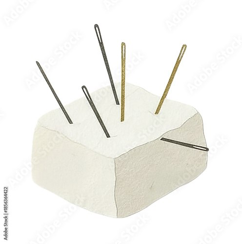 Hari Kuyo, Japanese Needle Memorial Ceremony Illustration
