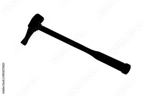 Heavy Duty Sledgehammer Silhouette Vector Icon for Construction and Demolition