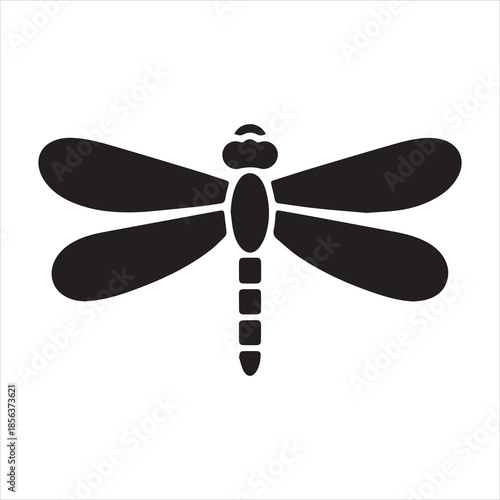 dragonfly glyph icon