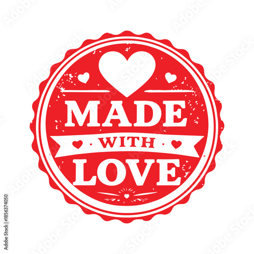 Handcrafted with Heart: A Vintage Stamp of Love for Your Thoughtfully Made Creations and Gifts