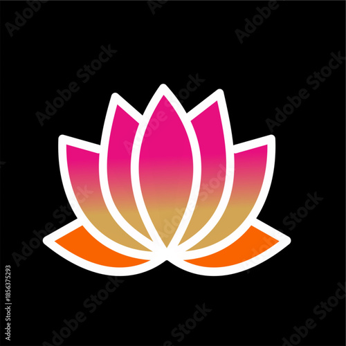 lotus gradient style useful for logo making bright white outline.eps