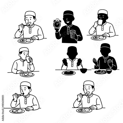 eating in the month of Ramadan, sahur breaking the fast