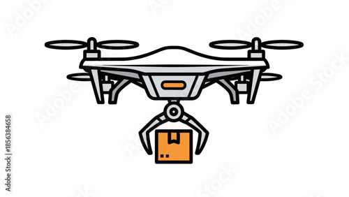 Drone with Camera and Package Delivery.