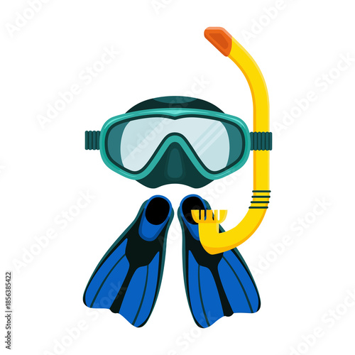 Snorkeling gear ready for adventure