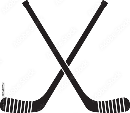 Crossed hockey sticks crossed sticks sports equipment
