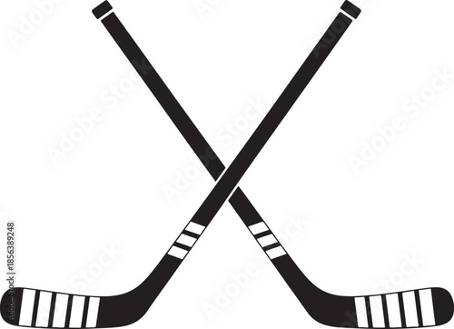Crossed hockey sticks crossed sticks sports equipment