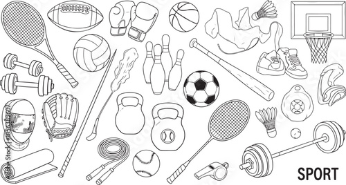 Sports equipment racket dumbbells