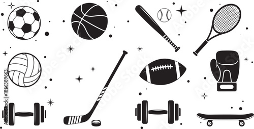 Sports with Stars sports stars black