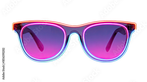 pink sunglasses isolated on white background