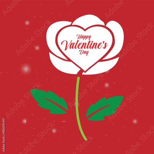 Valentine Rose Flower With Heart Shape Romantic Love Design. valentine rose, love flower, heart shape rose, romantic design, valentine day background