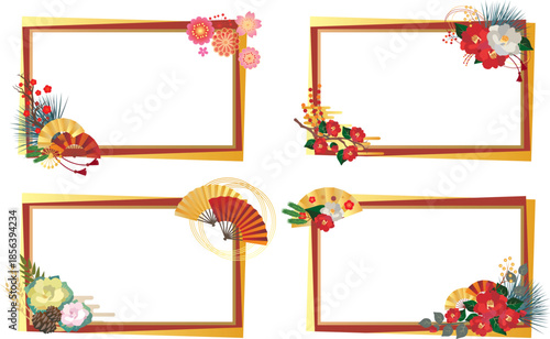 正月和風フレームセット