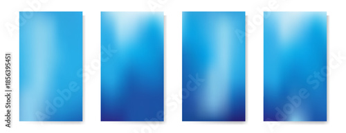 Set of 4 colorful gradient backgrounds in rich colors with soft transitions. For covers, wallpapers, posters, branding, social media and other projects. Vector, for web and print.