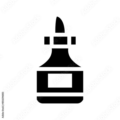 vector drawing of a glue glyph icon illustration