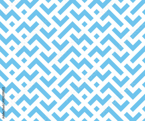 Abstract geometric pattern. A seamless vector background. White and blue ornament. Graphic modern pattern. Simple lattice graphic design