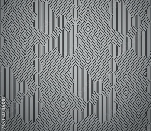 Abstract geometric pattern. A seamless vector background. Gray and black ornament. Graphic modern pattern. Simple lattice graphic design