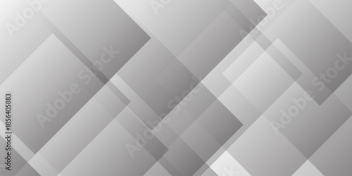 Modern Abstract white background design with layers of textured white transparent material, Minimal geometric white light background Abstract white monochrome vector. Abstract graphic Banner design.