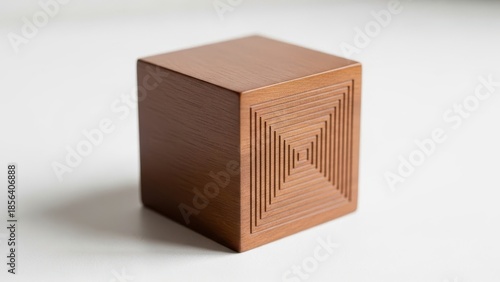 Intricate wooden cube