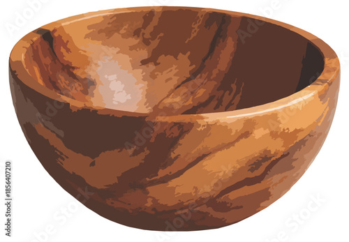 Hand-Carved Wooden Home Decor Bowl