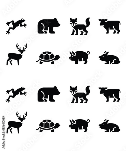 farm animals collection vector
