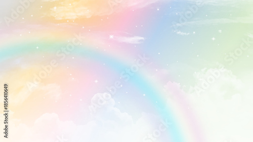 abstract rainbow pastel sky background