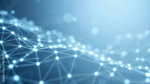 Glowing Abstract Technology Network Background