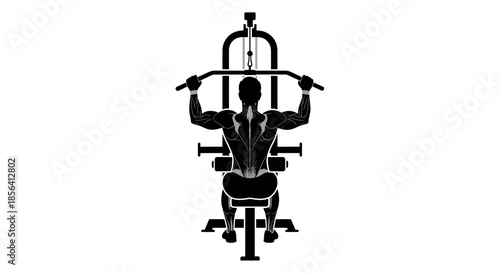 Man Sitting in Barber Chair Getting Shave.