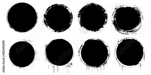 Super set of circle lines hand drawn on a white background. Doodle circles for design elements, messages, note labels. Bubble vector illustration.