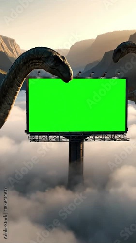 Dinosaurs_Ambient deep valley fog belt scene 2 with deep valley fog belt effect dinosaurs_ambient style featuring cinematic, 4k,