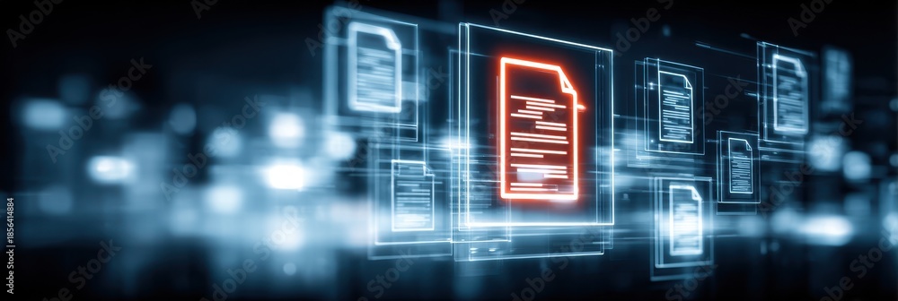 Fototapeta premium Dynamic digital board highlighting tax accounting finance business synergies with neat filing online