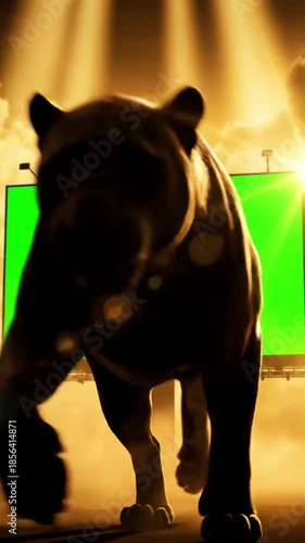 Elegant_Animals sunlit silhouette haze scene 3 with sunlit silhouette haze effect elegant_animals style featuring cinematic, 4k,