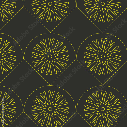 Seamless vector pattern featuring an eclectic mix of multi-colored wildflowers. This vibrant floral design showcases diverse botanical shapes and a rich palette, perfect for high-resolution textile pr