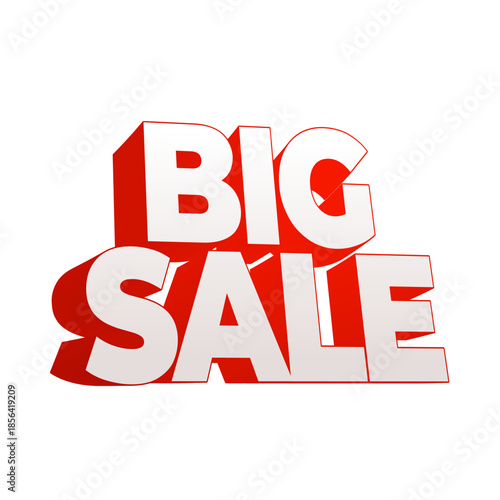 3D Big Sale Design Template New