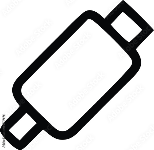 Black and white usb drive