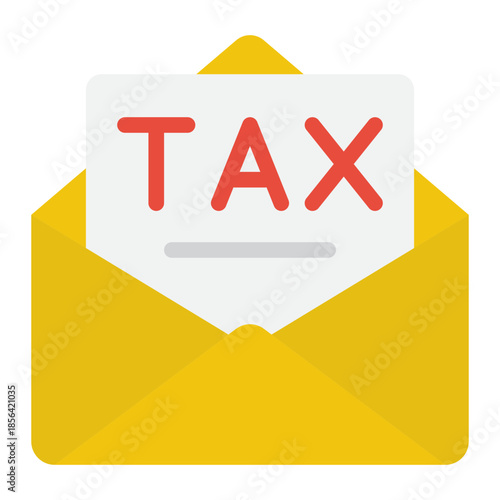 Tax Document Envelope Icon