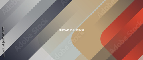 Abstract grey background with clashing beveled patterns. Futuristic design of elegant and simple geometric shapes. Vector illustration.