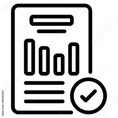 Mobile Financial Report Icon