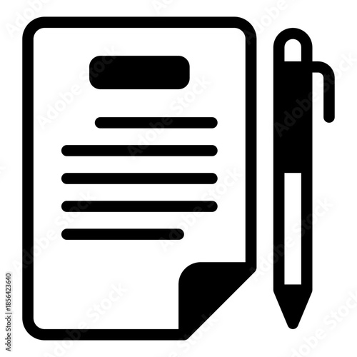 Document with Pen Icon