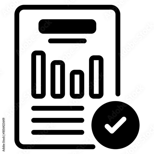 Mobile Financial Report Icon
