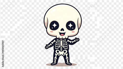 Spooky Halloween Skeleton and Ghost Holiday Decoration