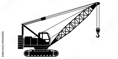 Crane silhouette icon