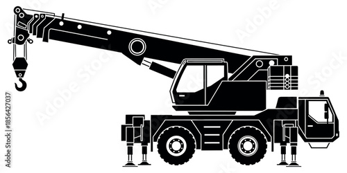 Crane silhouette icon