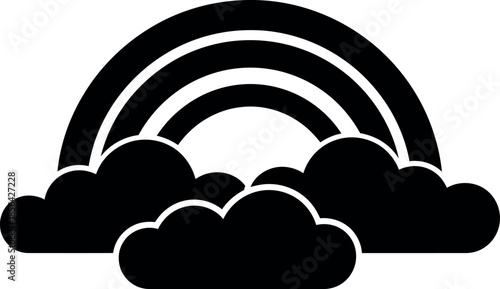 cloud computing icon,Rainbow