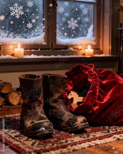 Window interior cozy warm golden holiday glow