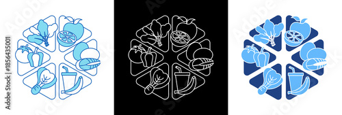 Balanced Diet triplestyle icon